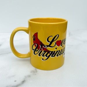 Love Virgina Yellow Cardinal Coffee Cup